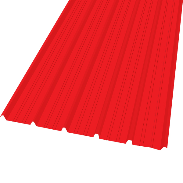 ALUZINC PREPINTADO TERRACOTA CAL 26 ACANALADO