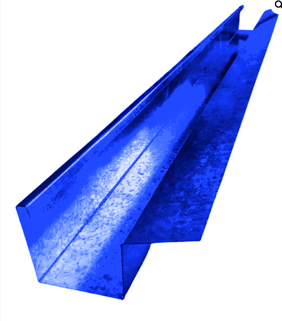 CAÑO ALUZINC PREPINTADO AZUL CAL 26 DES 32''