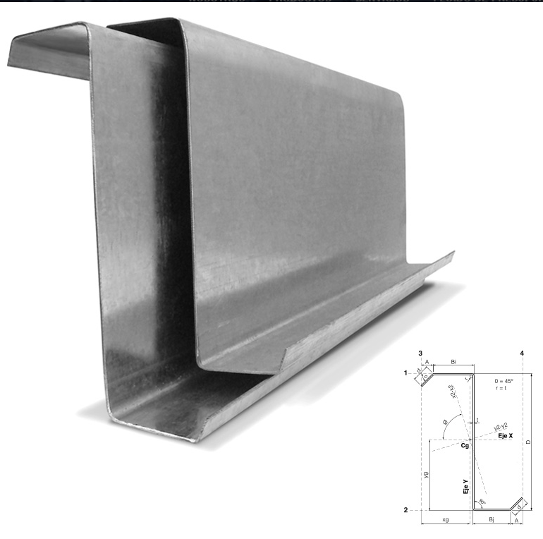 CORREA GALVANIZADA TIPO Z 10'' 3/32